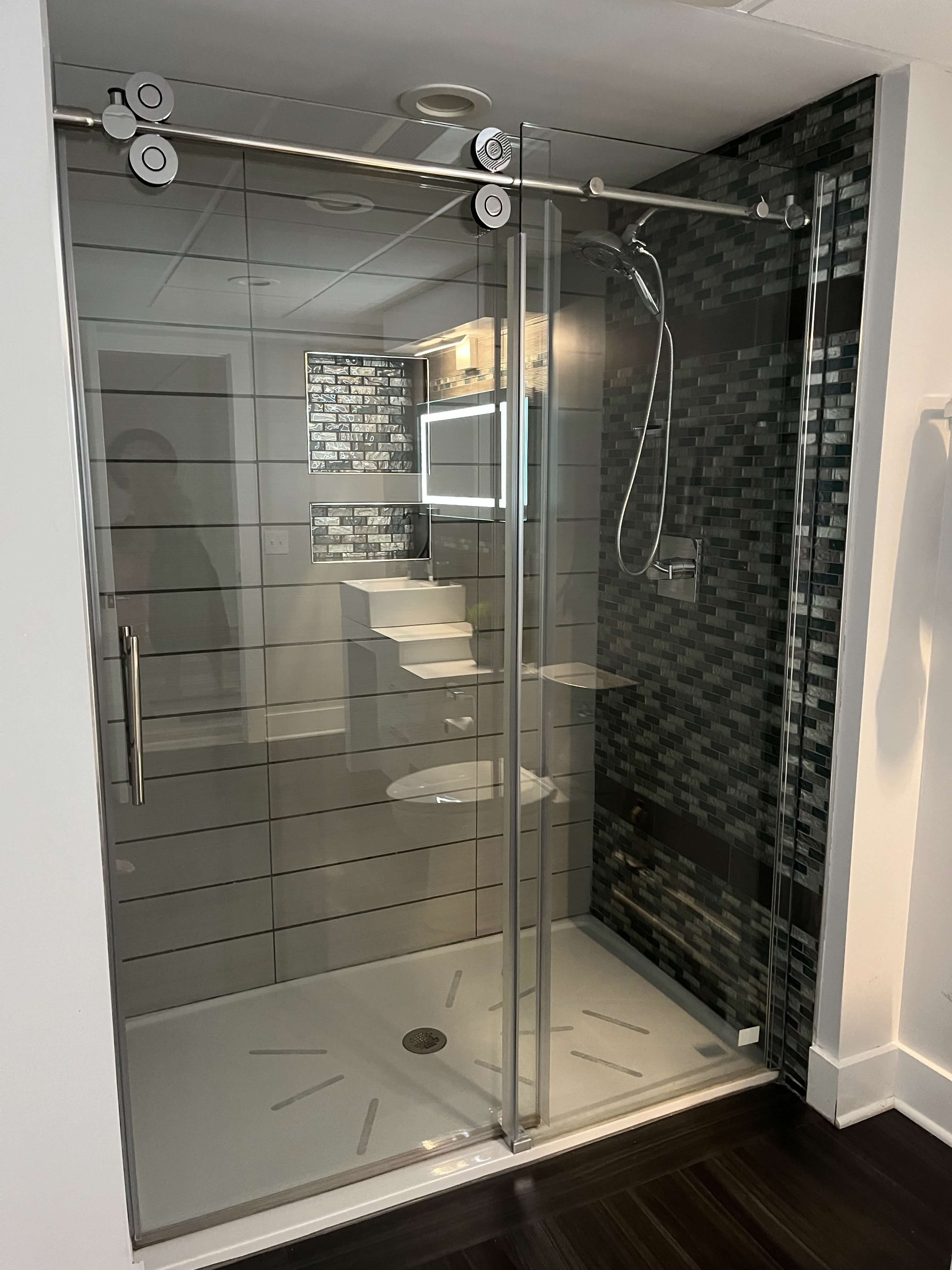 Custom tile shower remodel in Charlotte NC