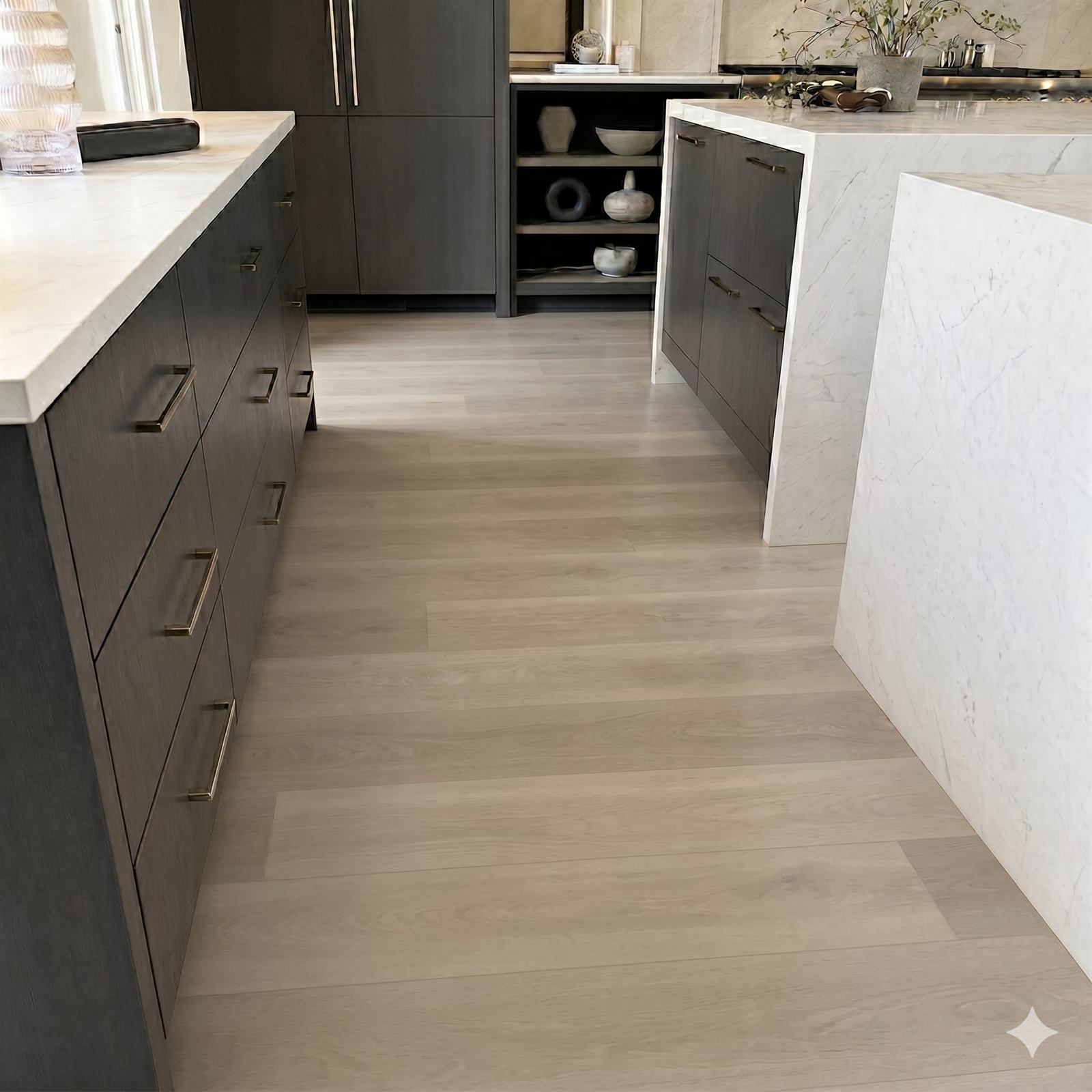 New vinyl plank flooring installation